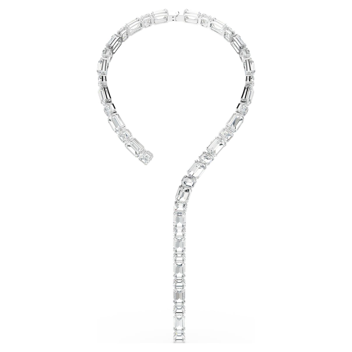 

Millenia Tennis necklace, Octagon cut, White, Rhodium plated