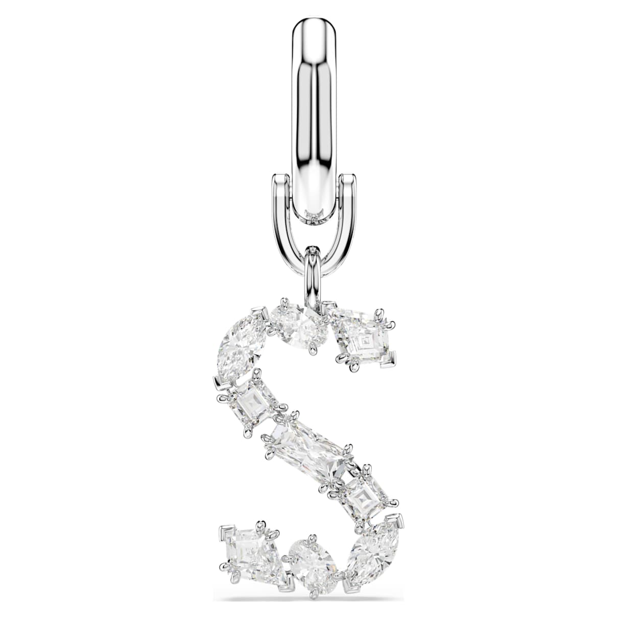 Symbolica Charm, S, Weiß, Rhodiniert