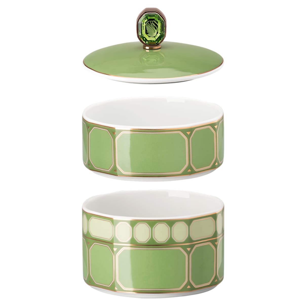 

Signum box, Porcelain, Small, Green