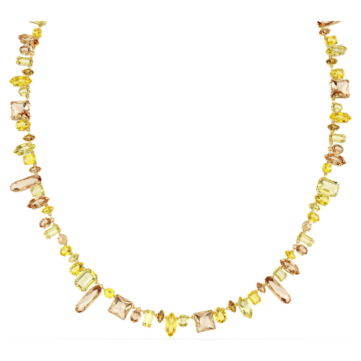 

Gema strandage, Mixed cuts, Yellow, Gold-tone plated
