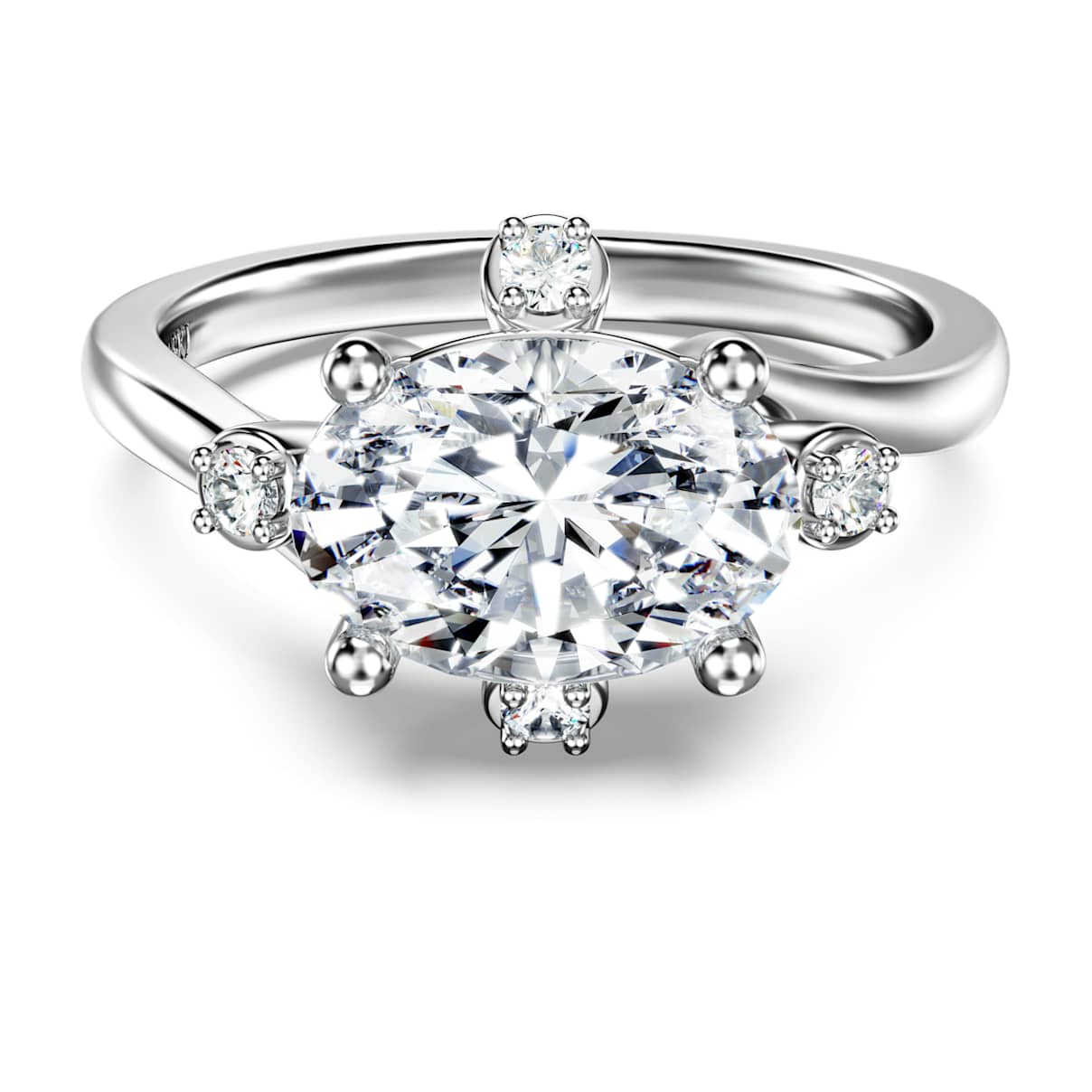 

Galaxy ring, Lab-grown diamonds 2.1 ct tw, Mixed shapes, 14K white gold