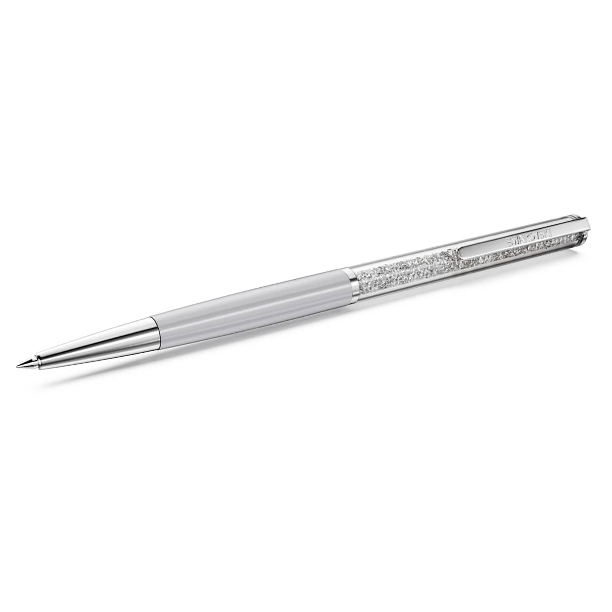 

Crystalline Silk ballpoint pen, Gray, Gray lacquered, Chrome Plated