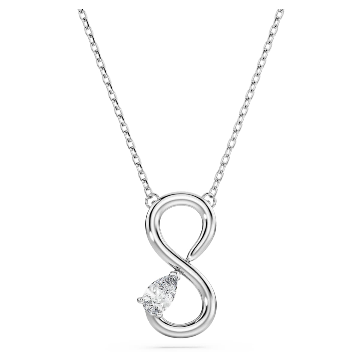 

Pendentif Eternity, Diamants de synthèse 0,2 ct tw, Forme de poire, Infini, Or blanc 18 carats