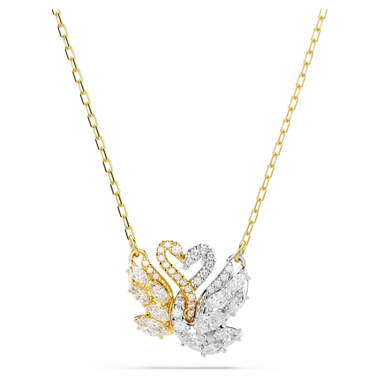 Swarovski Swan Pendant In 白色