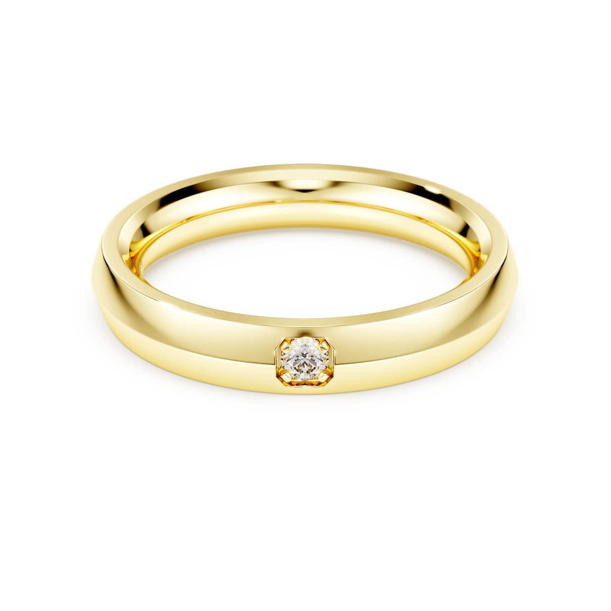 Eternity band ring, Lab-grown diamonds 0.05 ct tw, Round shape, 14K yellow gold