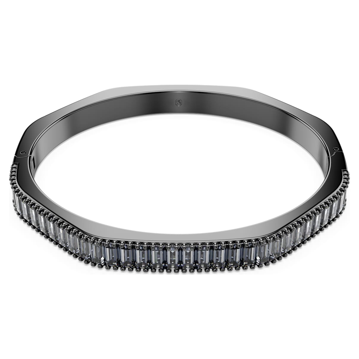 

Matrix bangle, Baguette cut, Octagon shape, Gray, Ruthenium plated