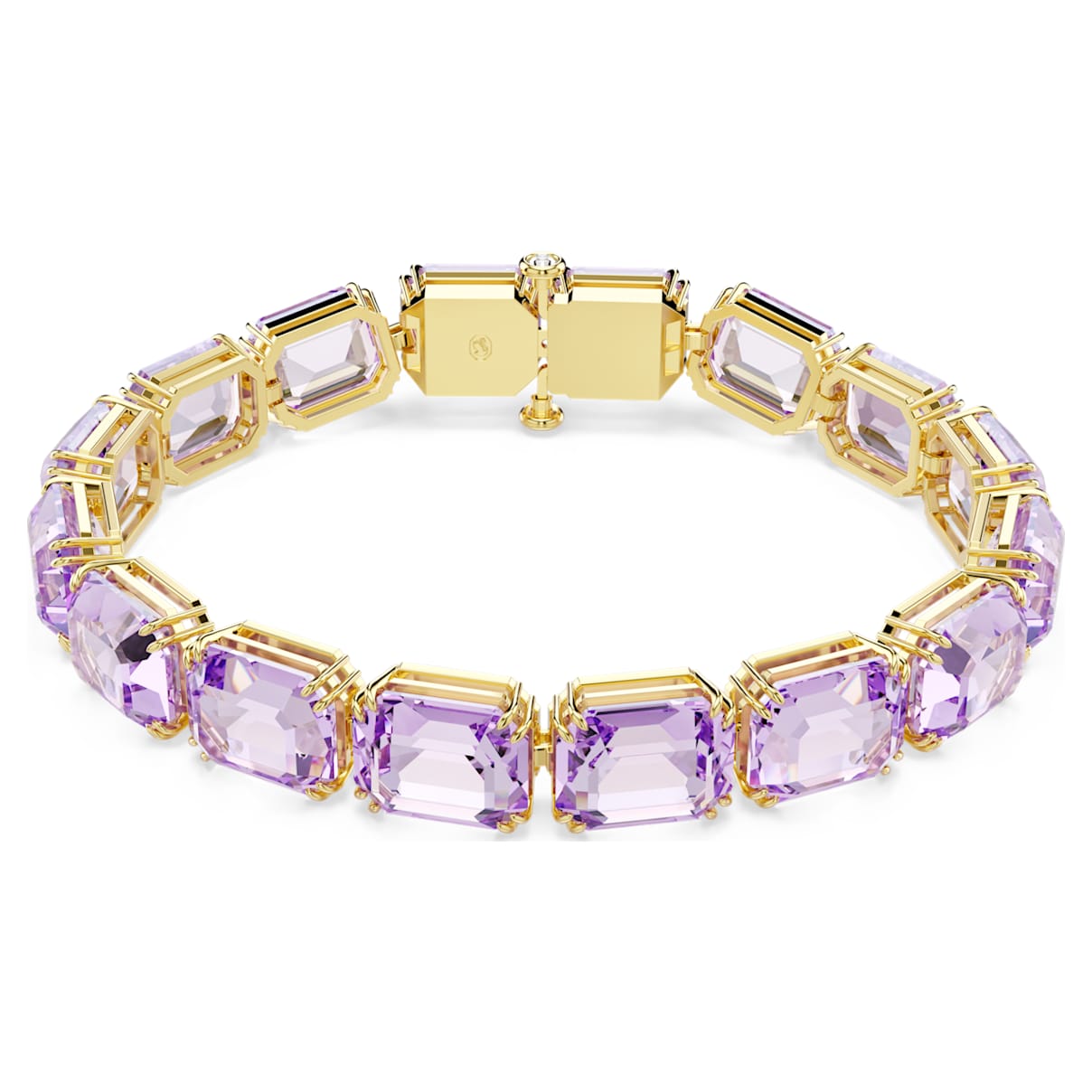 Millenia Armband, Oktagon-Schliff, Violett, 18K Goldbeschichtet Unisex OS