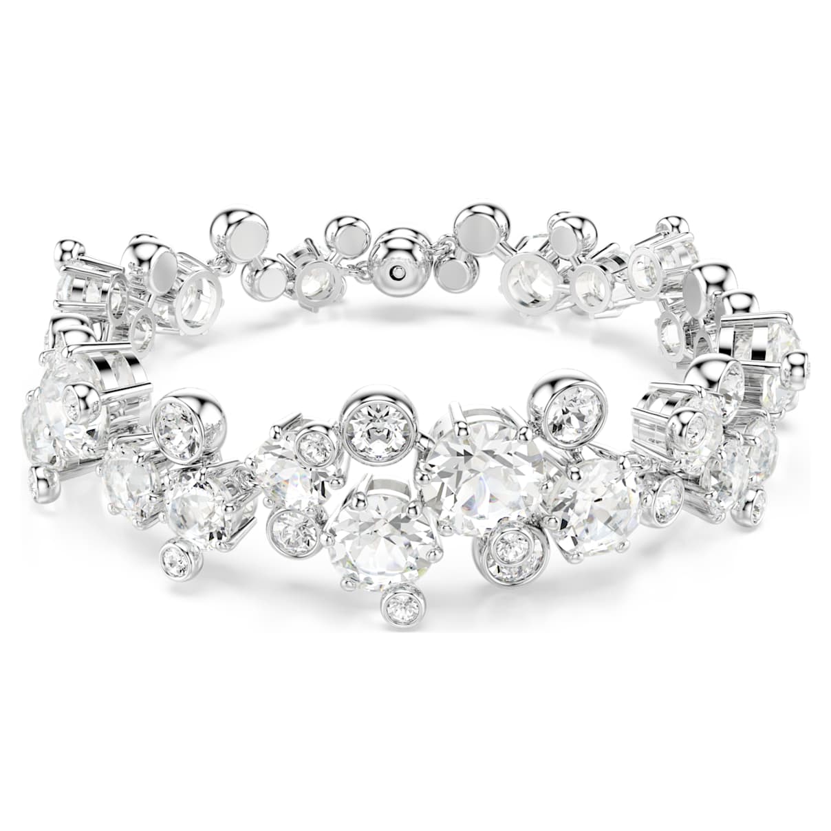 

Constella bracelet, Mixed cuts, White, Rhodium plated