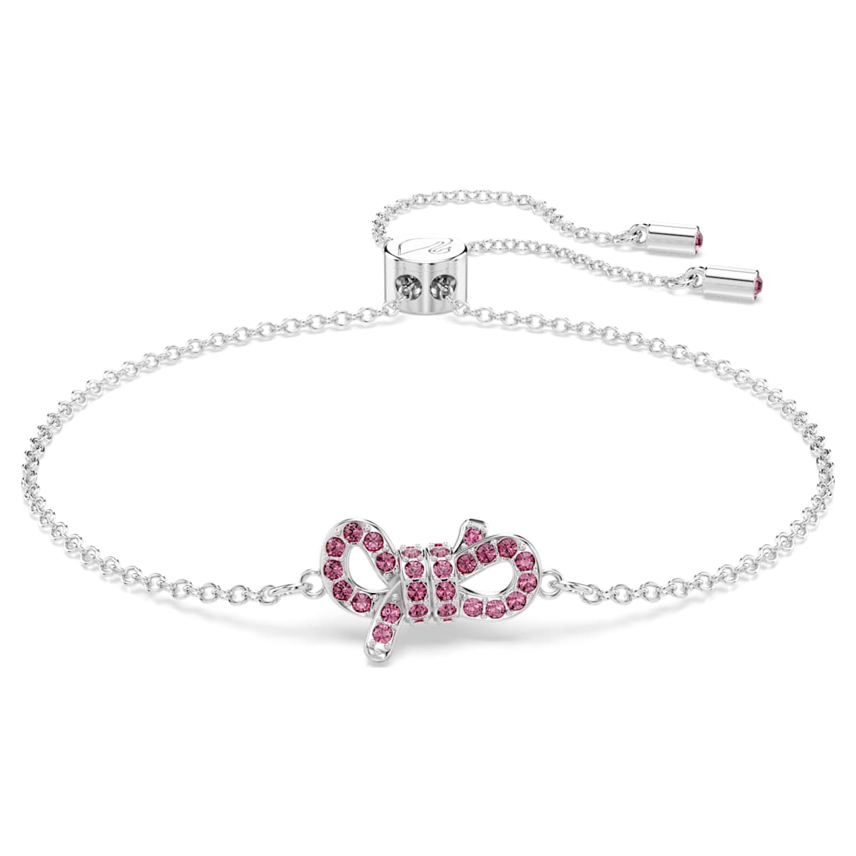 

Lifelong Bow bracelet, Bow, Pink, Rhodium plated