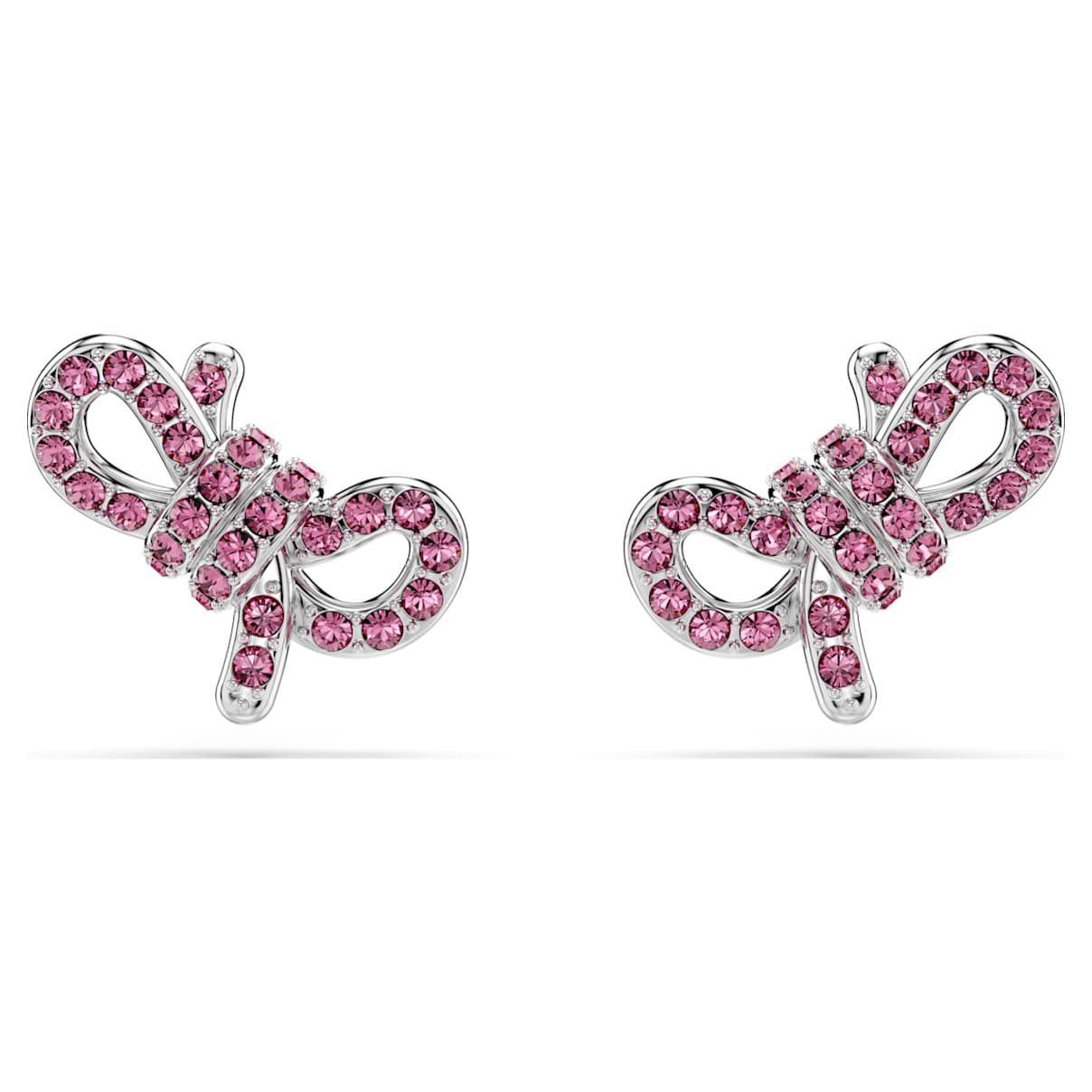 

Lifelong Bow stud earrings, Bow, Pink, Rhodium plated