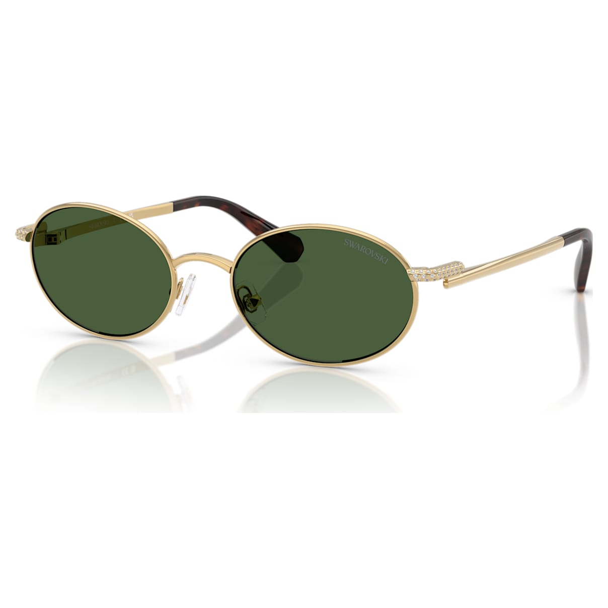 Sonnenbrille, Runde Form, Grün