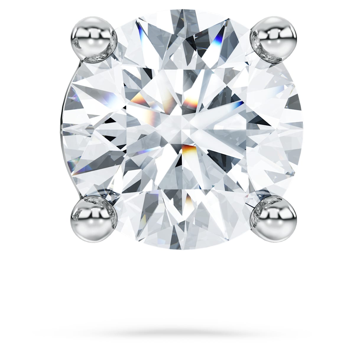 

Eternity stud earring, Lab-grown diamonds 0.5 ct tw, Single, Round shape, 14K white gold