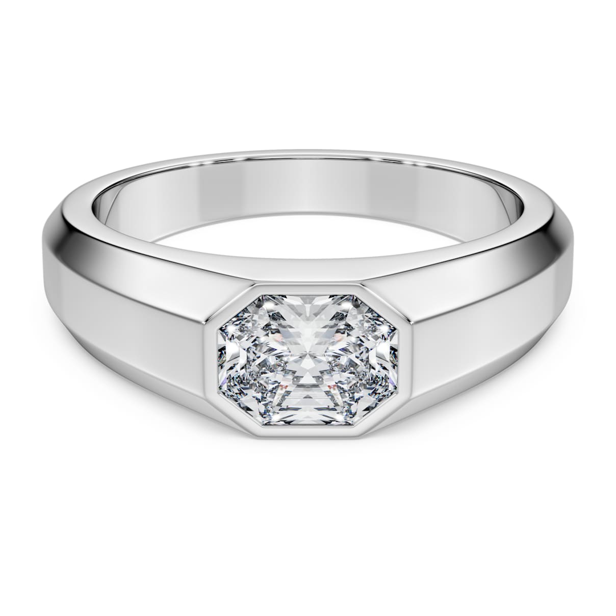 Eternity Bandring, Im Labor gezüchtete Diamanten 1,05 ct tw, Achteckform, 18K Weißgold