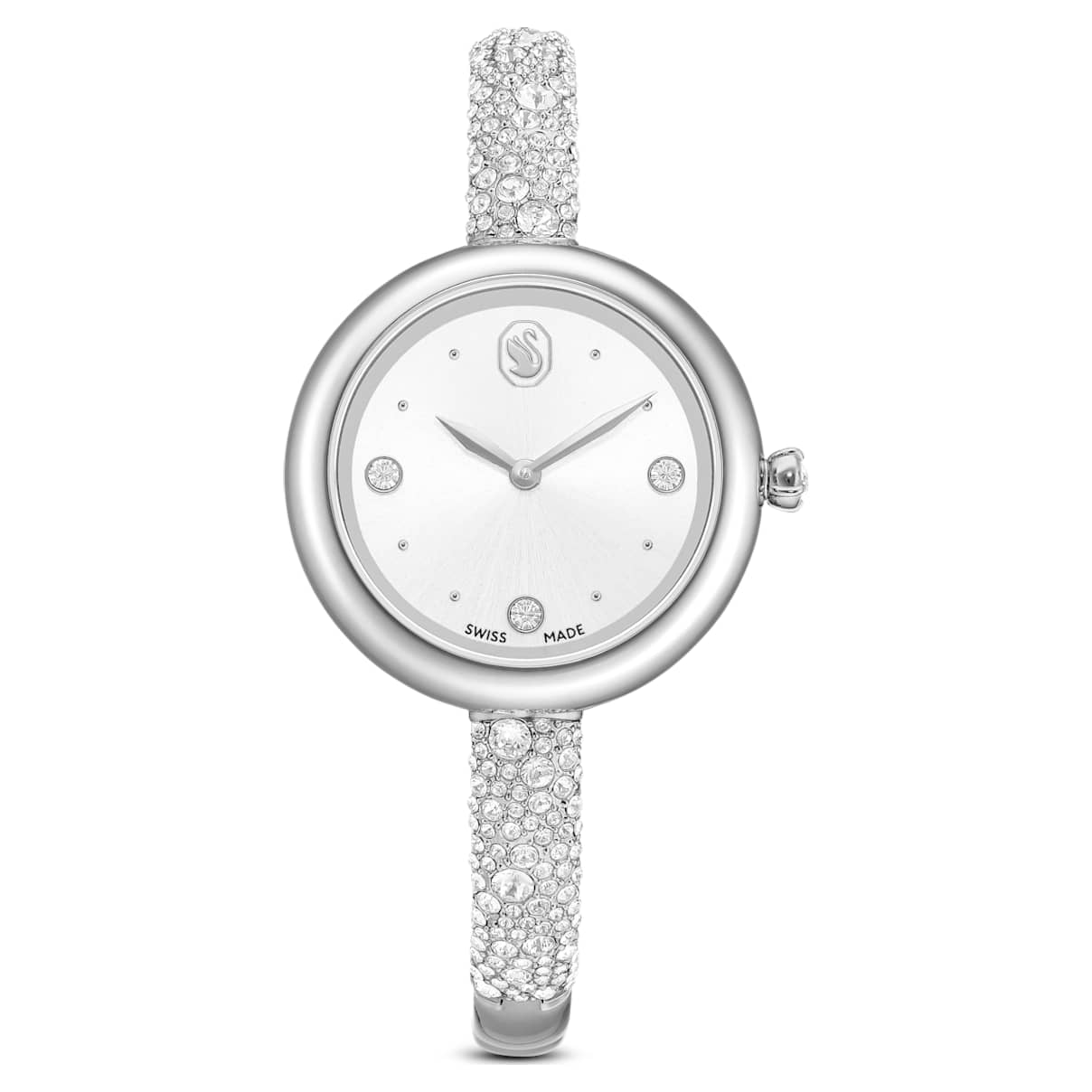 Sublima bangle Uhr, Schweizer Produktion, Metallarmband, Silberfarben, Edelstahl Unisex OS