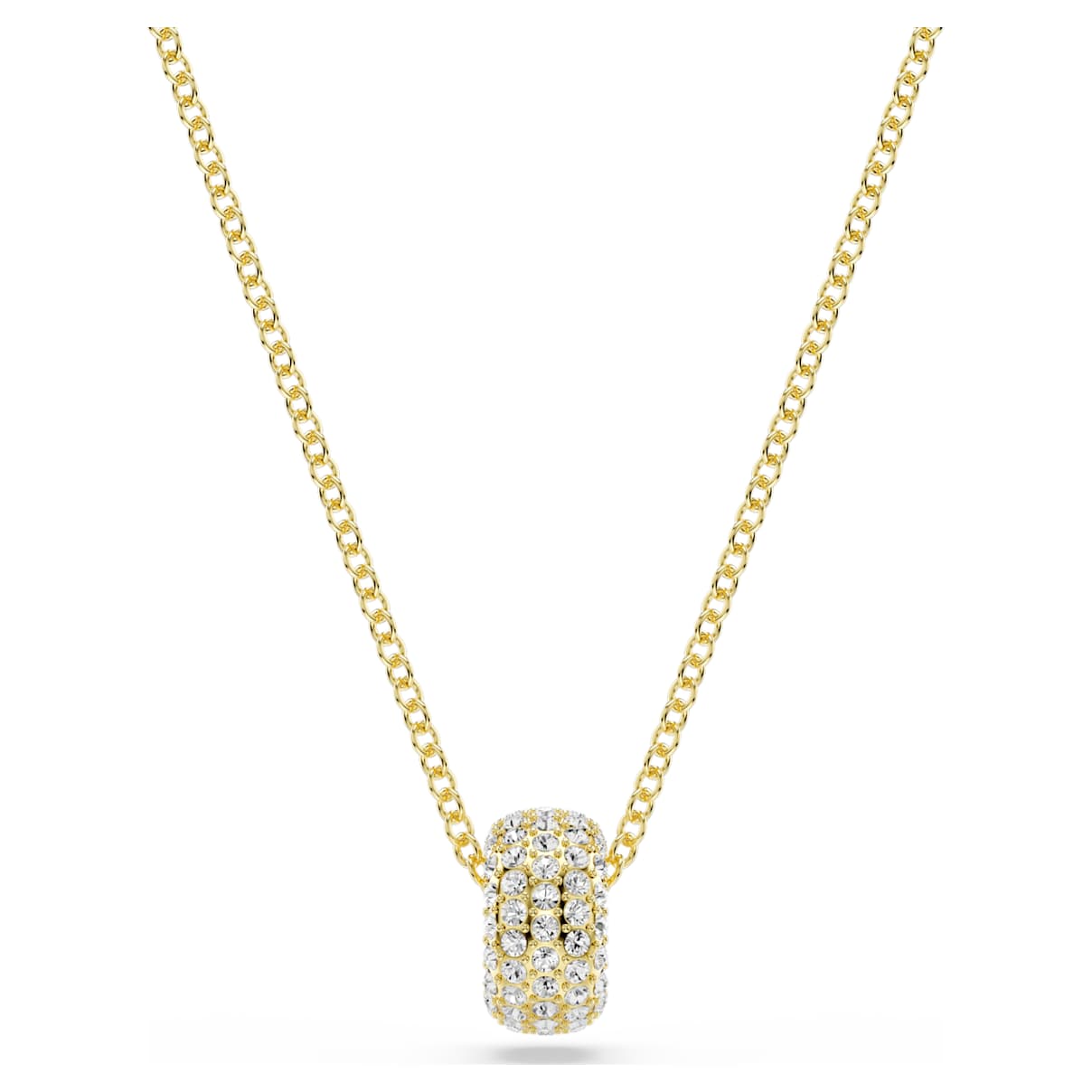 

Pendentif Dextera, Blanc, Placage de ton or