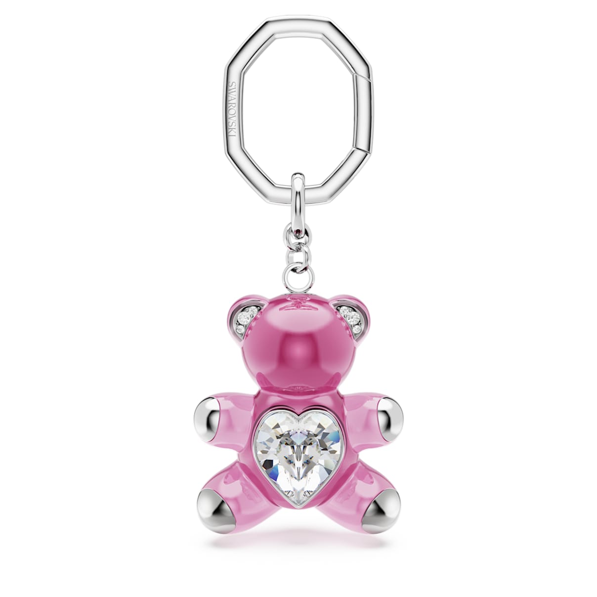 

Porte-clés Teddy, Ours, Rose, Métal rhodié