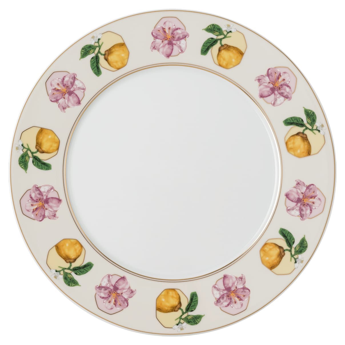 

Idyllia dinner plate, Porcelain, Crystal print motif, lily citron, Multicoloured