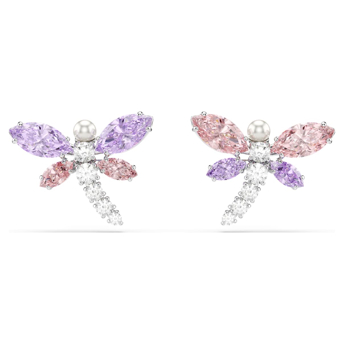 Ariana Grande x Ohrstecker, Verschiedene Schliffe, Libelle, Mehrfarbig, Rhodiniert Unisex OS