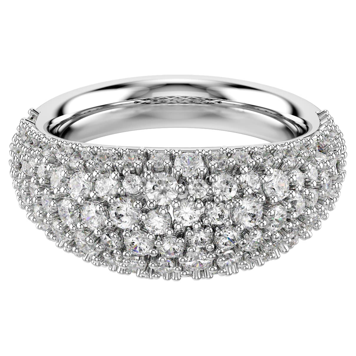 

Sublima ring, White, Rhodium plated