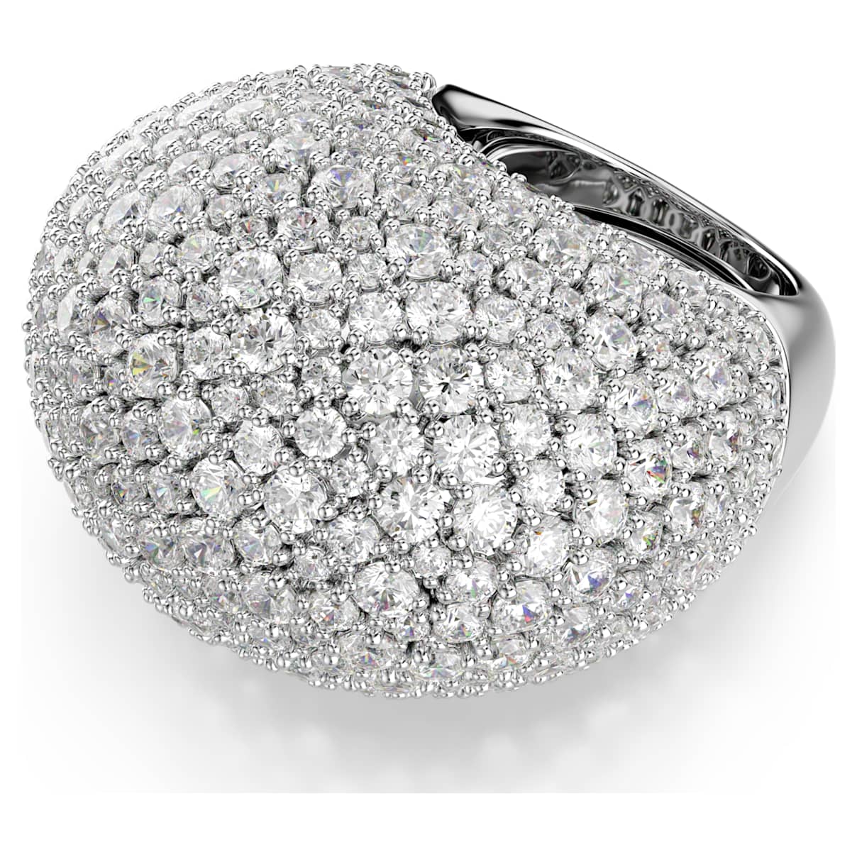 

Bague cocktail Sublima, Large, Blanche, Métal rhodié