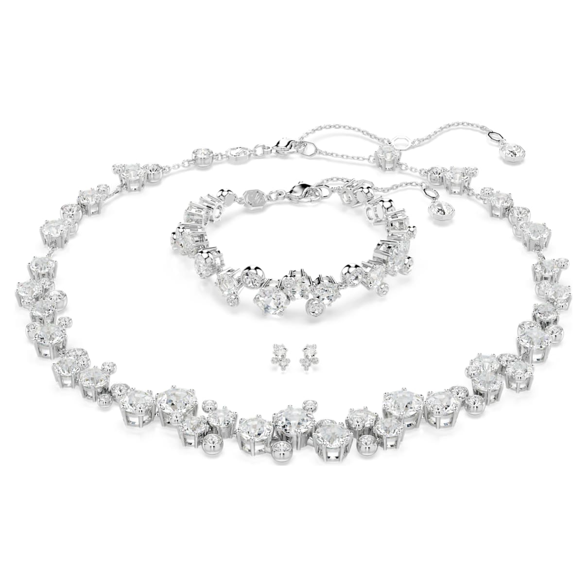 

Constella Set, Verschiedene Schliffe, Weiß, Rhodiniert