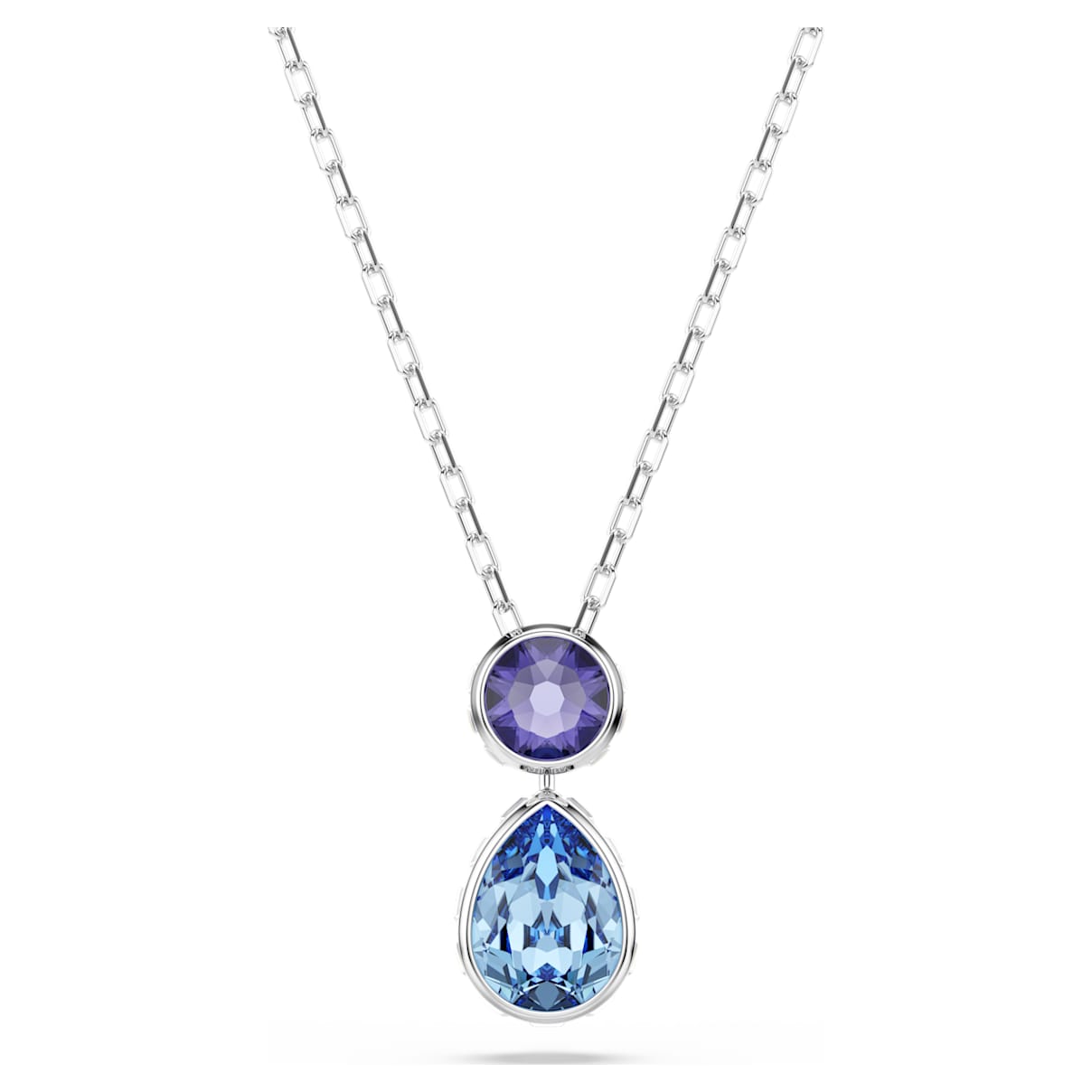 Swarovski Chroma Pendant  Mixed Cuts  Multicoloured  Rhodium Plated