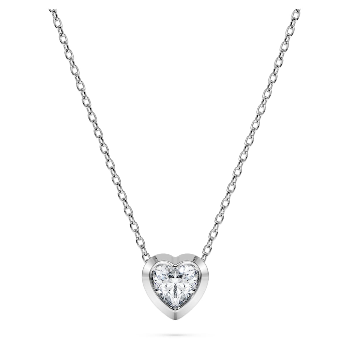Eternity Anhänger, Im Labor gezüchtete Diamanten 0,5 ct tw, Herzform, Sterlingsilber Unisex OS