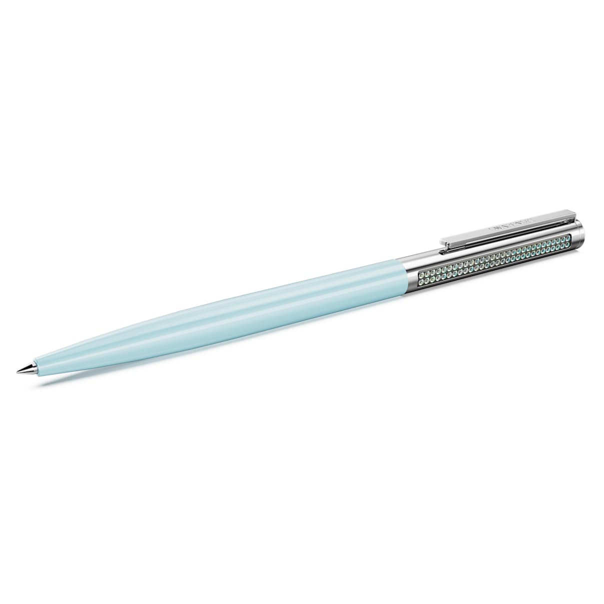 Swarovski Matrix Tennis Ballpoint Pen, Blue, Chrome Plated