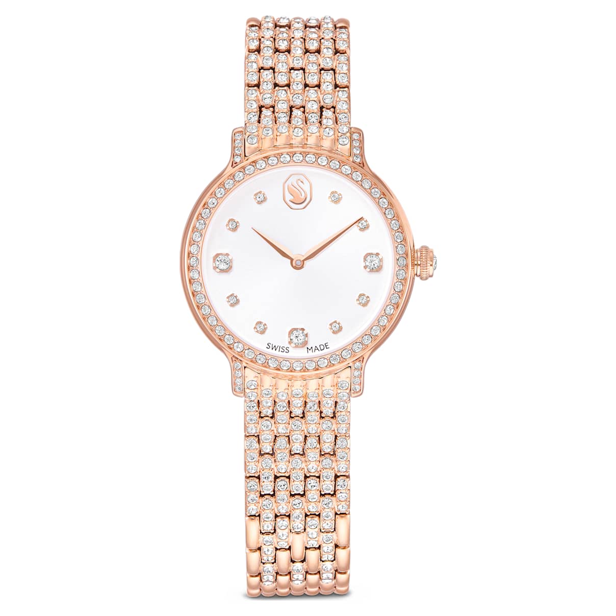 Imber Uhr, Schweizer Produktion, Metallarmband, Roséfarben, Roségoldfarbenes Finish Unisex OS