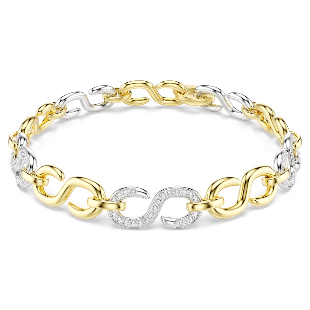 Braccialetto Dextera, Taglio Round, Bianco, Mix di finiture M