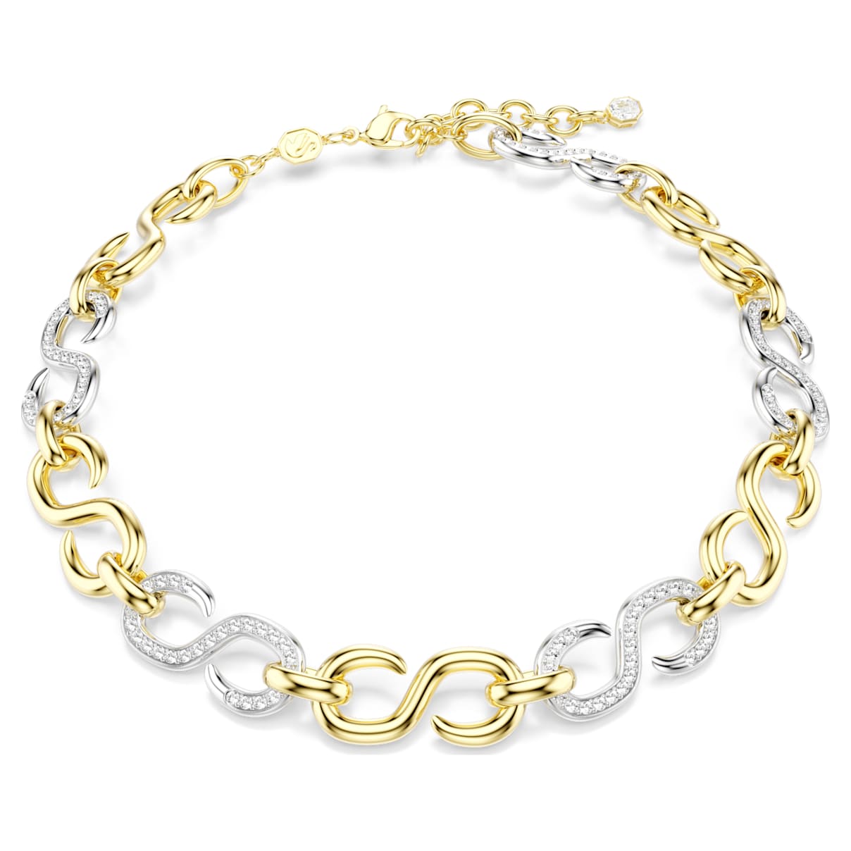 Collana Dextera, Taglio Round, Catena, Bianca, Mix di finiture OS