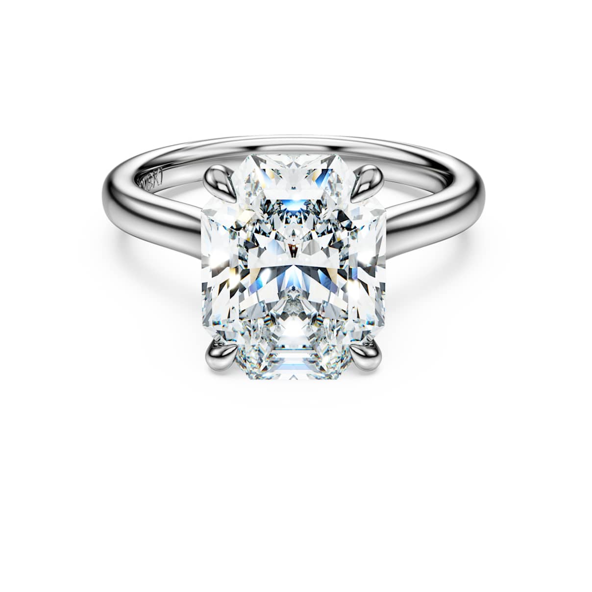 

Eternity 솔리테어 링, 랩 그로운 다이아몬드 3.88ct tw, 옥타곤 쉐입, 18K 화이트 골드