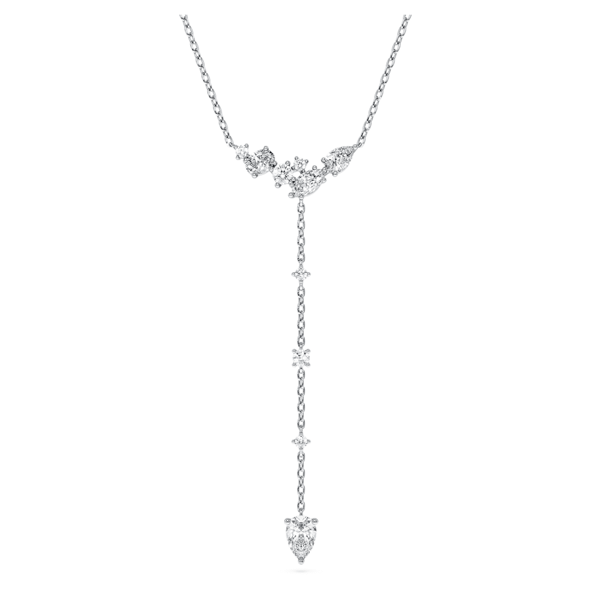 Galaxy Y-Halskette, Im Labor gezüchtete Diamanten 0,7 ct tw, Verschiedene Formen, Sterlingsilber Unisex OS