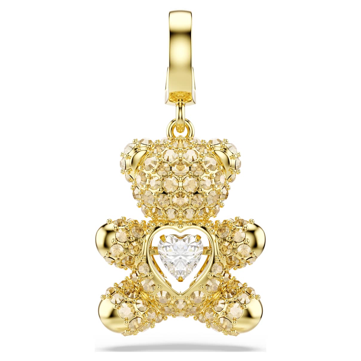 Idyllia Charm, Verschiedene Schliffe, Teddy, Goldfarben, 18K Goldbeschichtet Unisex OS
