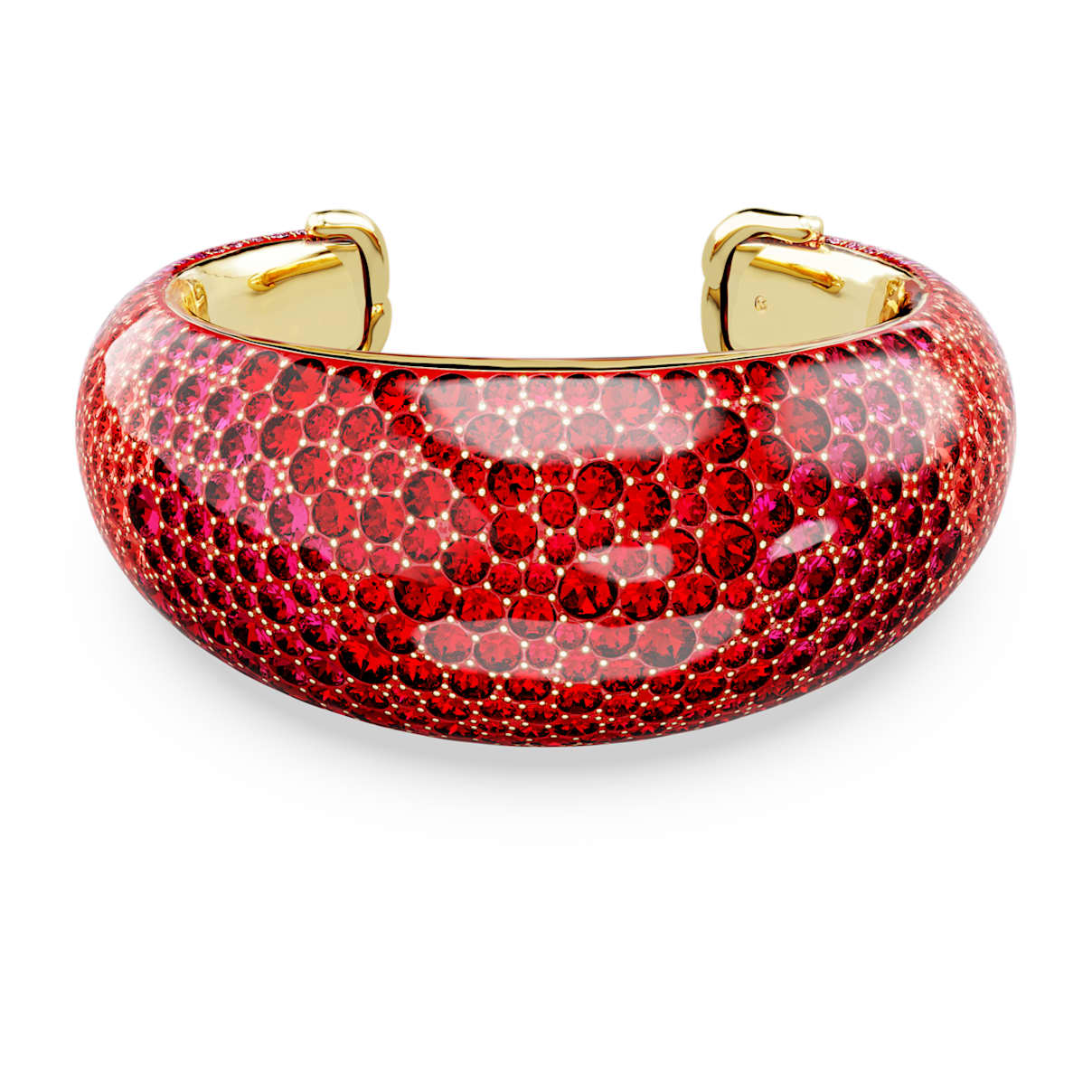 Bracciale rigido Idyllia, Rosso, Finitura oro 18K L