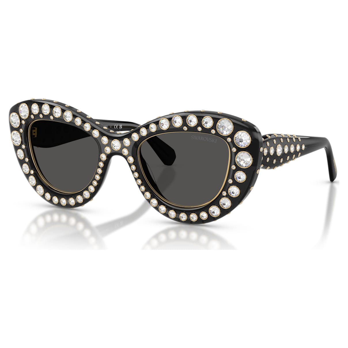 Sonnenbrille, Cat-eye-Form, SK6060, Silberfarben Unisex OS