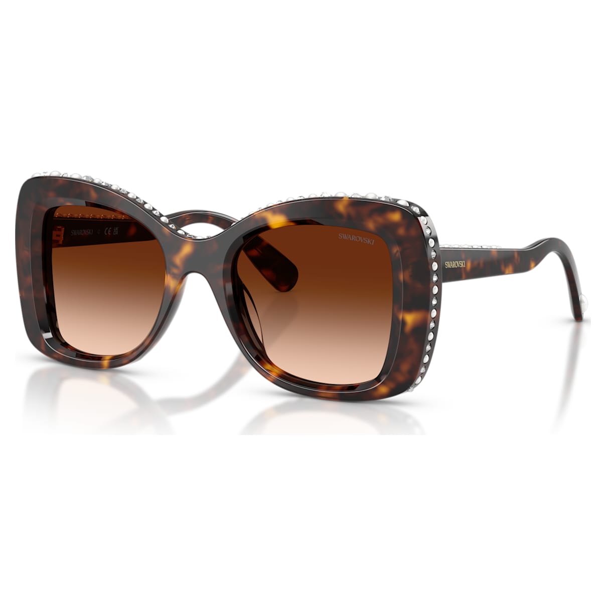 Sonnenbrille, Schmetterlingsform, SK6062U, Braun Unisex OS