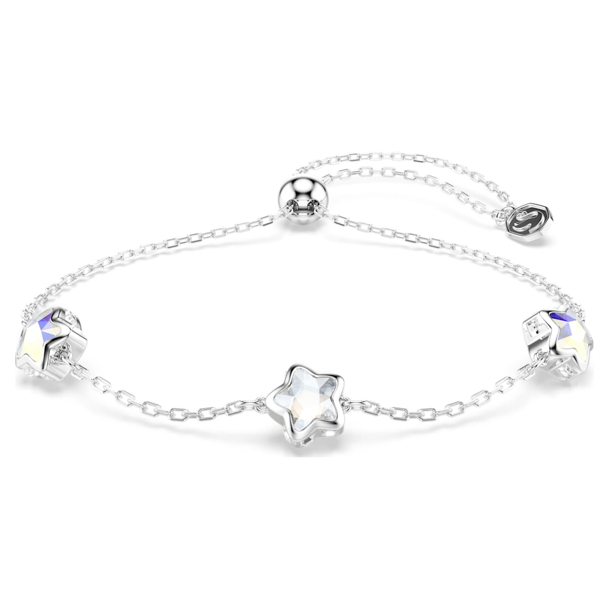 Swarovski Chroma Bracelet  Star  White  Rhodium Plated