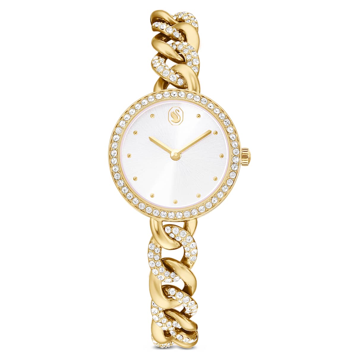 Orologio Cocktail round, Taglio Round, Bracciale di metallo, Tono dorato, Finitura in tono dorato OS