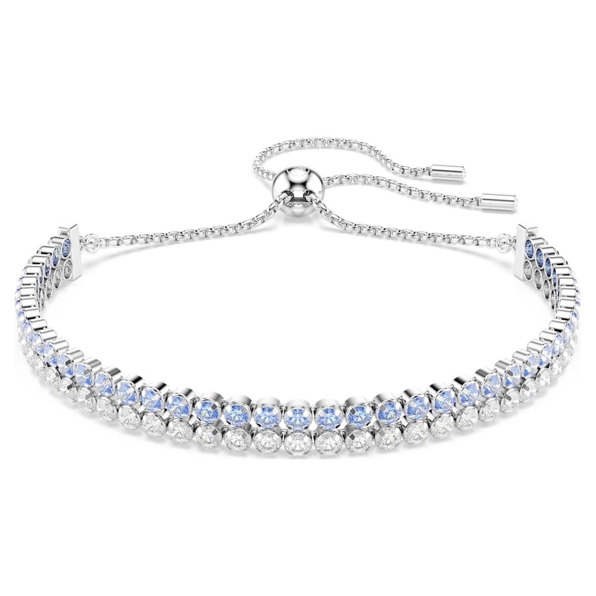 Matrix Armband, Rundschliff, Blau, Rhodiniert Unisex OS