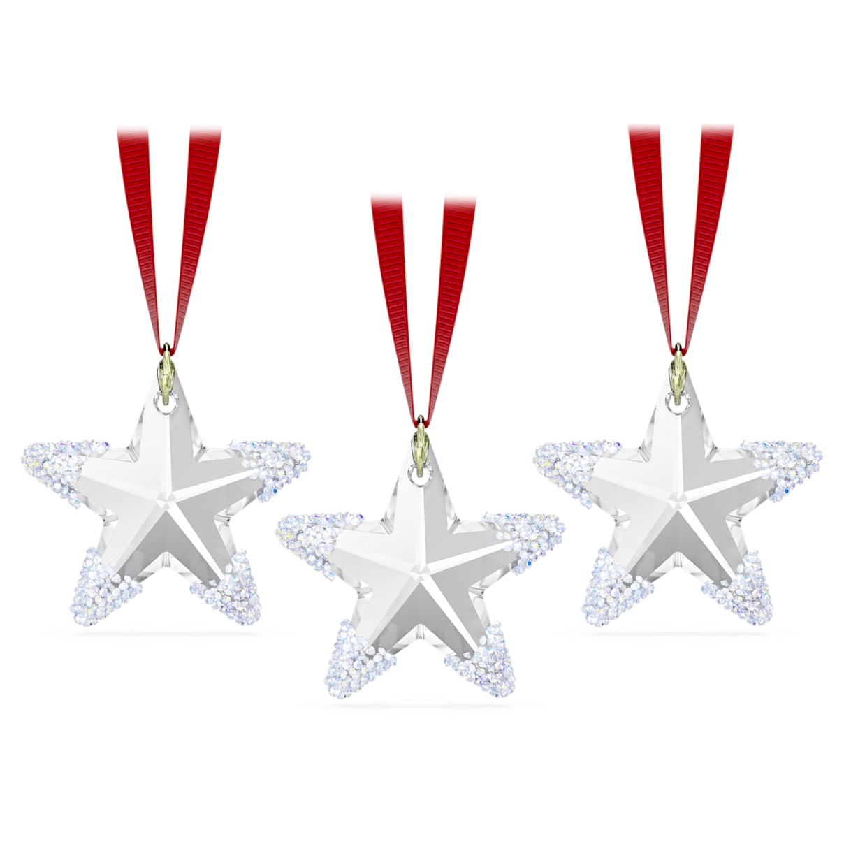 Exclusive Winter Star Ornament Set of 3, White