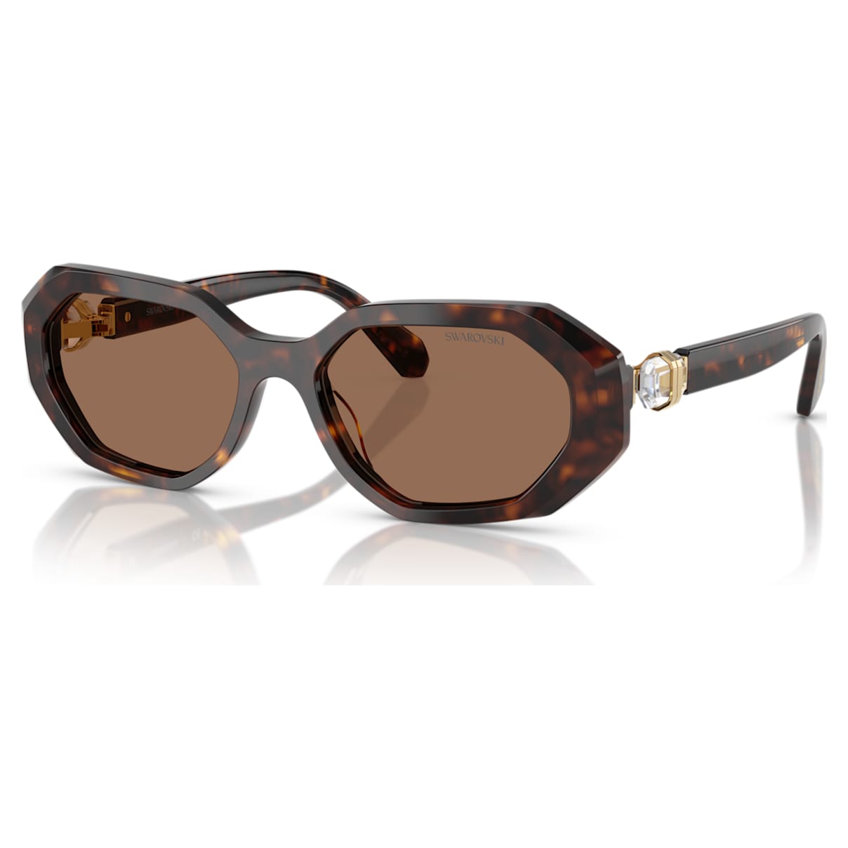 Sonnenbrille, Achteckform, SK6028, Braun Unisex OS