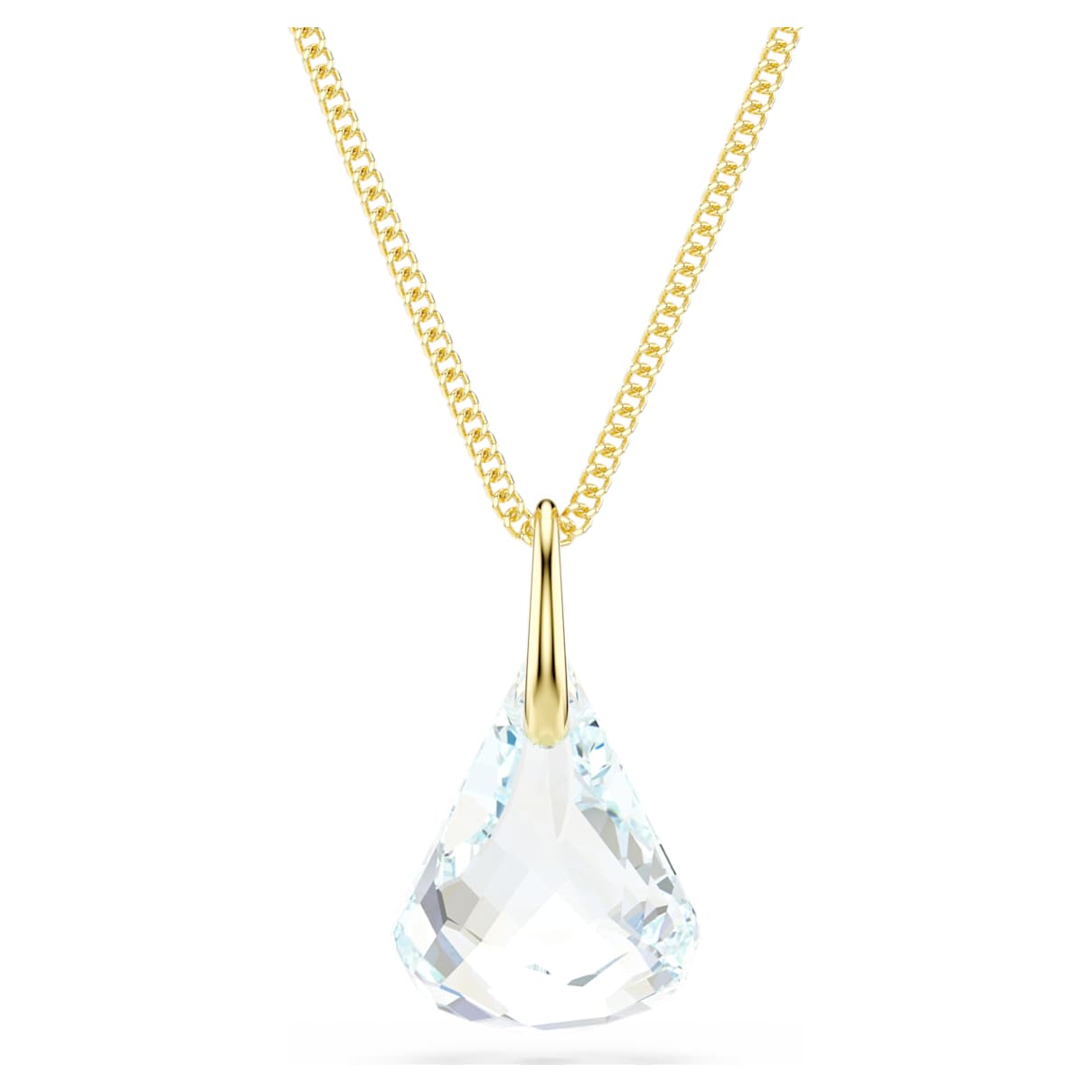 Lunar AnhÃ¤nger, Oval-Schliff, WeiÃŸ, 18K goldbeschichtet Unisex OS