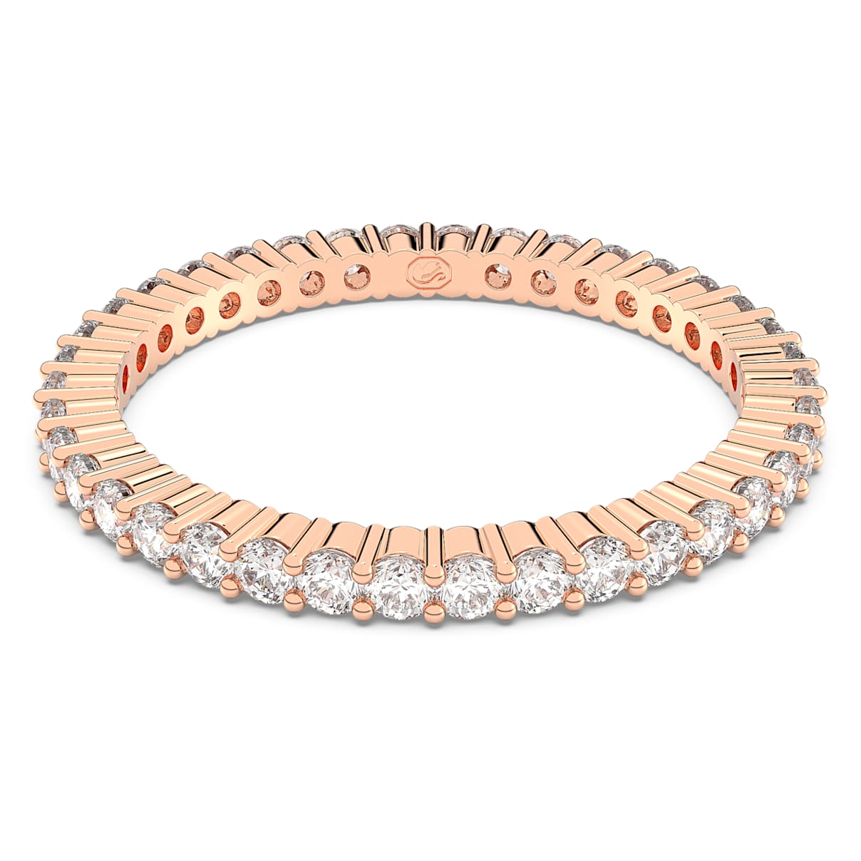 Anillo Matrix Vittore, Talla redonda, Blanco, Acabado en oro rosa de 18 quilates