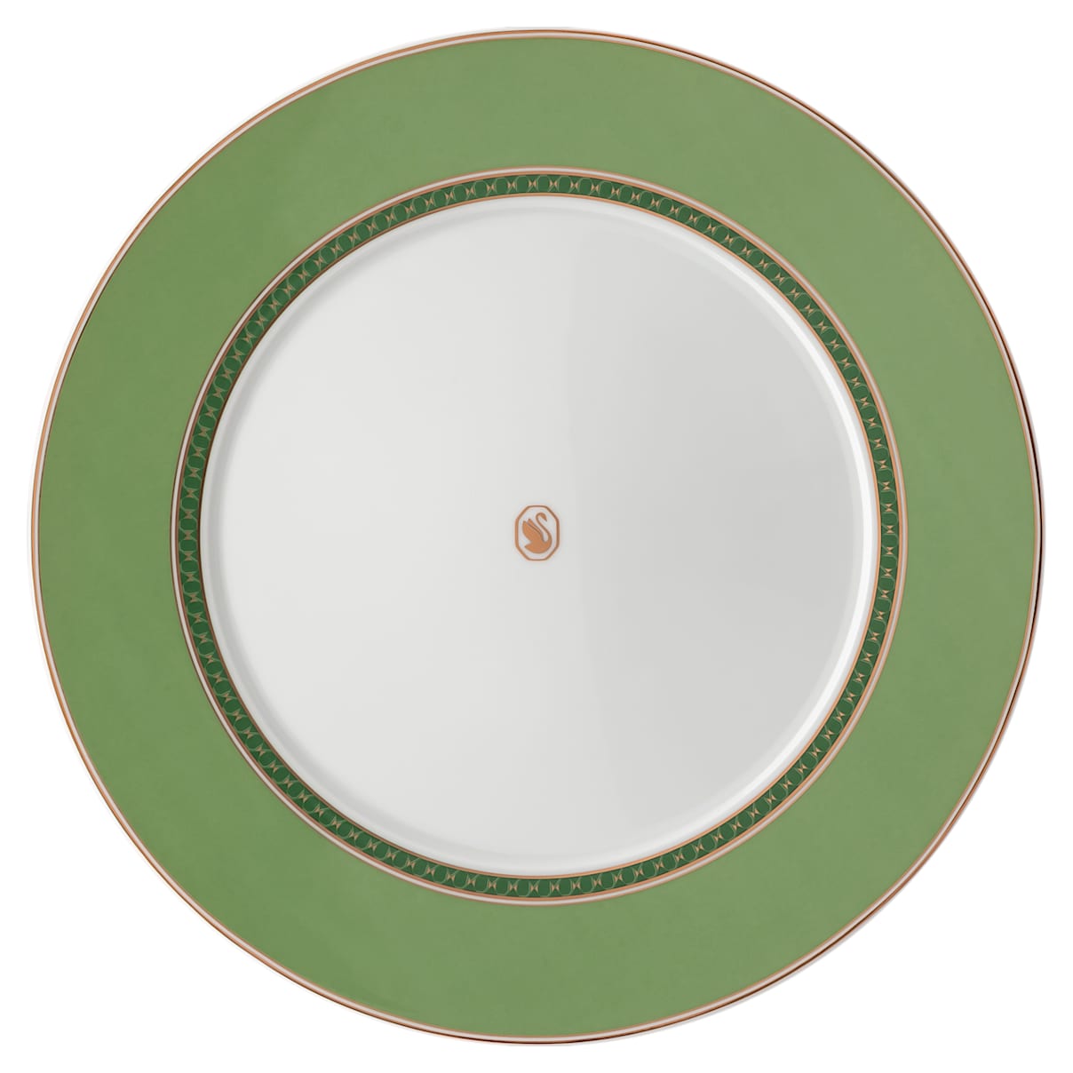 Swarovski Plato llano Signum, Porcelana, Verde