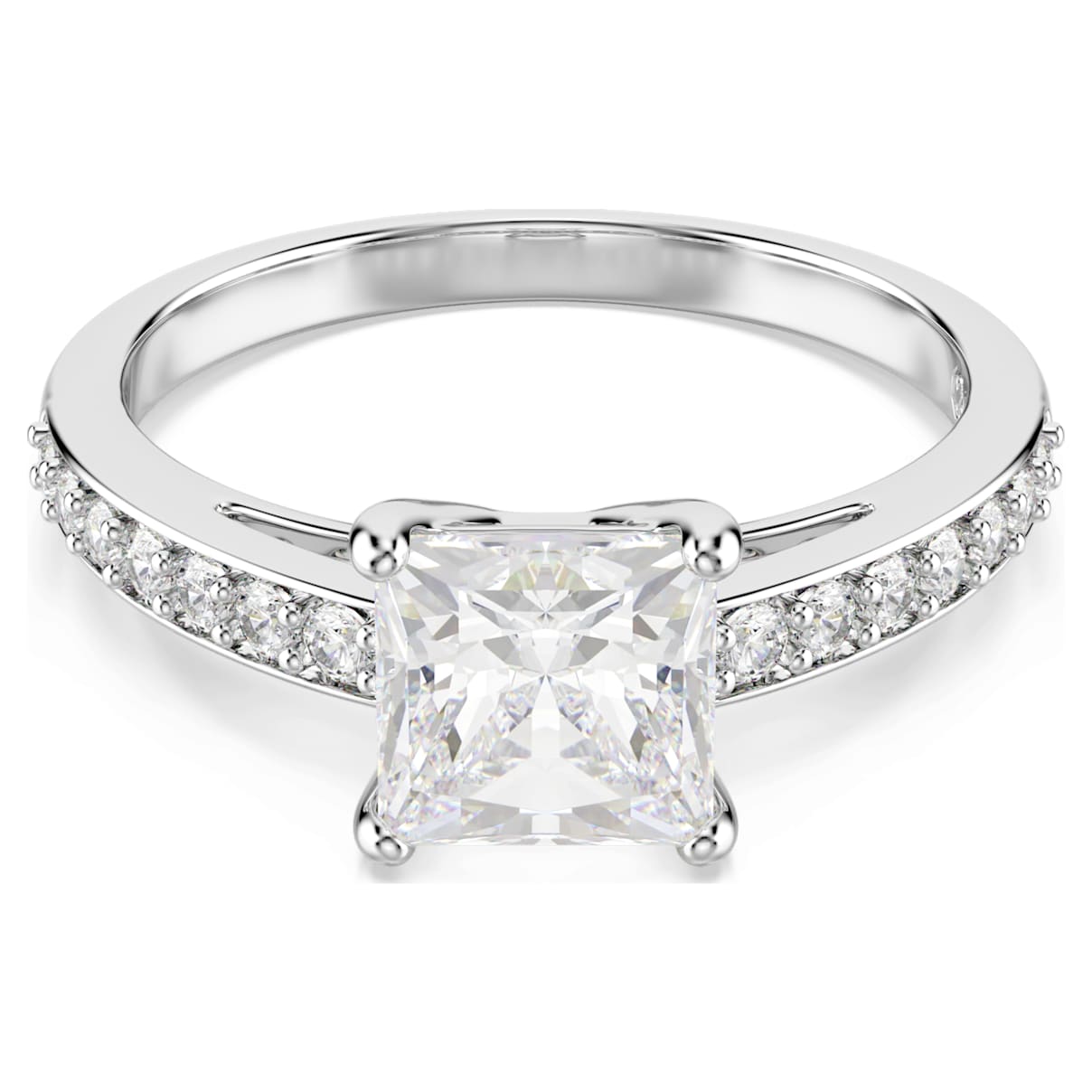 Swarovski Anillo Attract, Pavé, Blanco