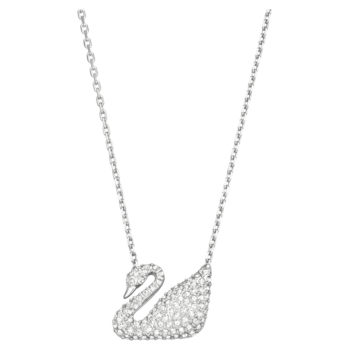 

Swarovski Swan 네크리스, 스완, 화이트, 로듐 플래팅