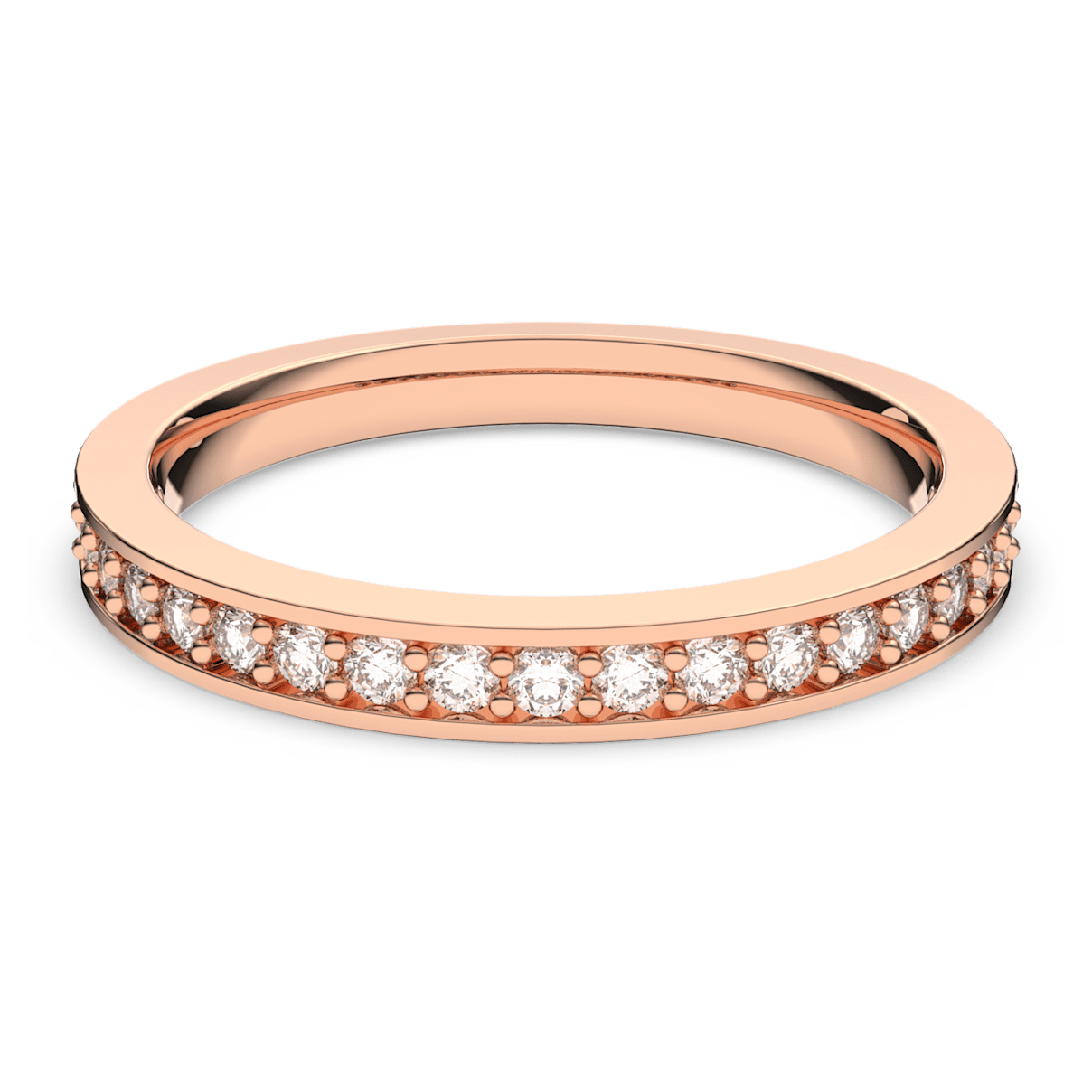 

Swarovski Rare 戒指, 白色, 镀玫瑰金色调