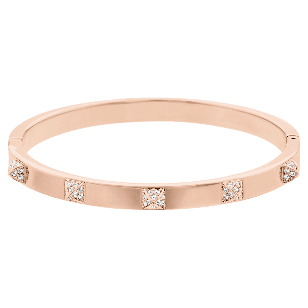 

Swarovski Tactic 手镯, 白色, 玫瑰金色调润饰
