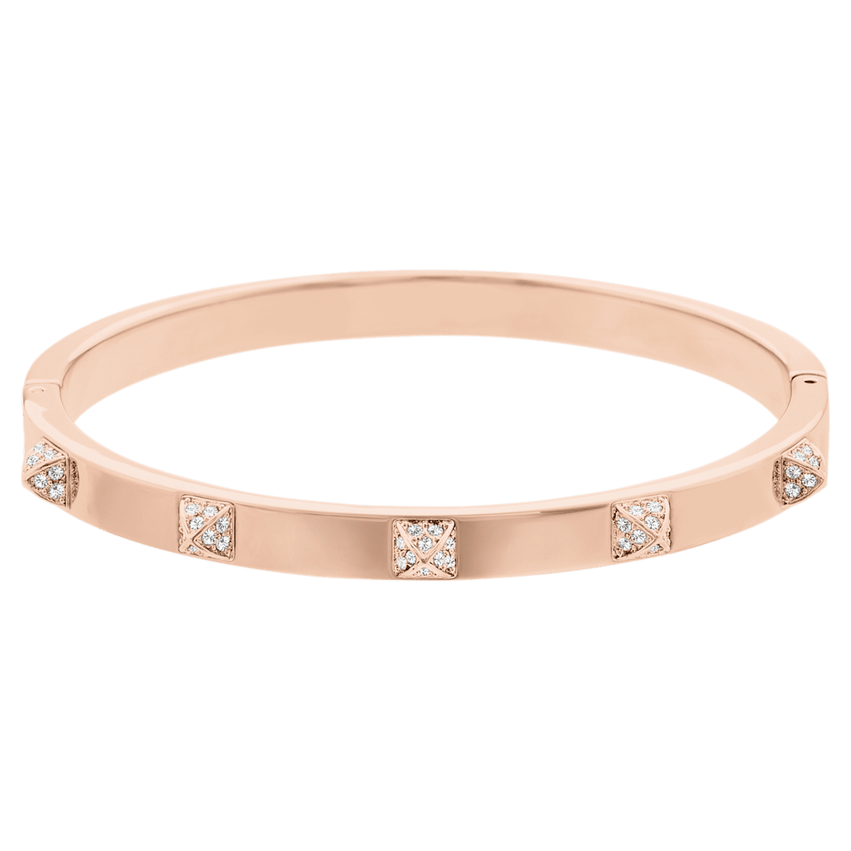 

Swarovski Tactic 手镯, 白色, 玫瑰金色调润饰